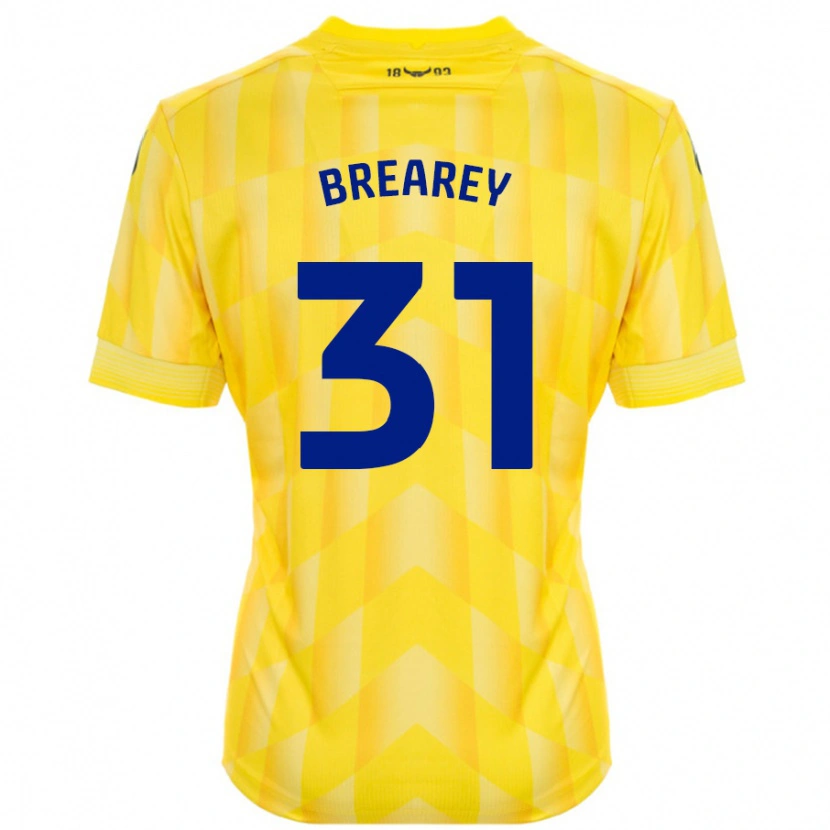 Danxen Mujer Camiseta Eddie Brearey #31 Amarillo 1ª Equipación 2024/25 La Camisa México