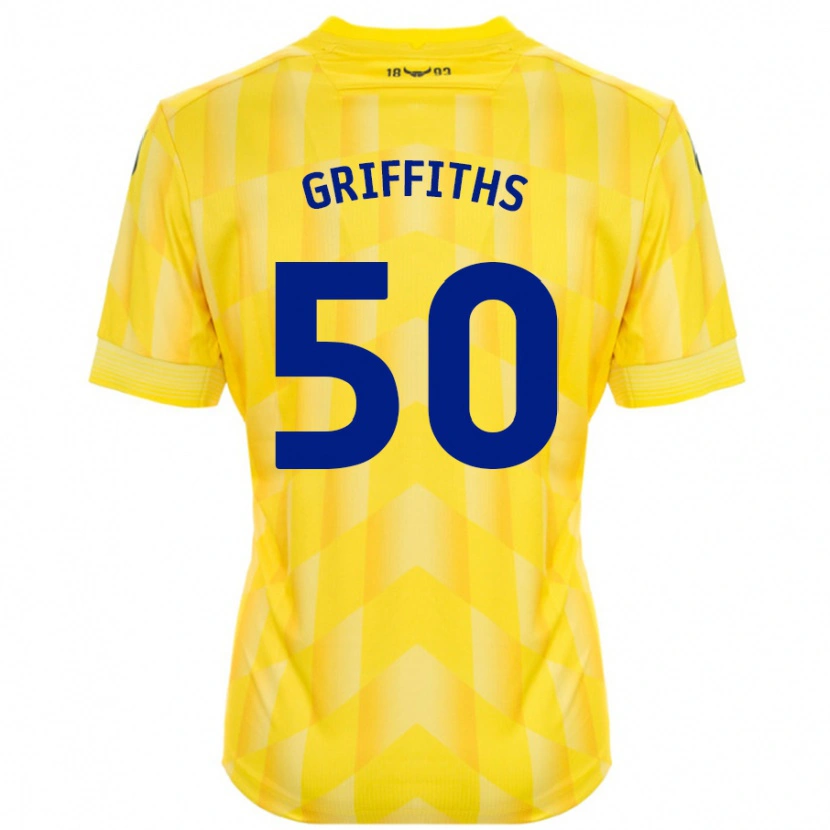 Danxen Mujer Camiseta Louis Griffiths #50 Amarillo 1ª Equipación 2024/25 La Camisa México