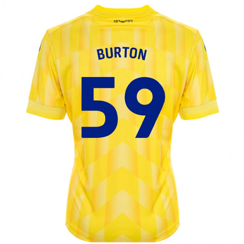 Danxen Mujer Camiseta Kasway Burton #59 Amarillo 1ª Equipación 2024/25 La Camisa México
