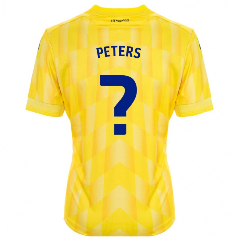 Danxen Mujer Camiseta Molly Peters #0 Amarillo 1ª Equipación 2024/25 La Camisa México