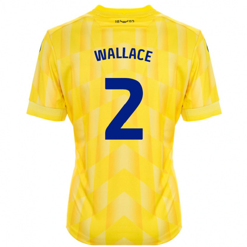 Danxen Mujer Camiseta Emily Wallace #2 Amarillo 1ª Equipación 2024/25 La Camisa México