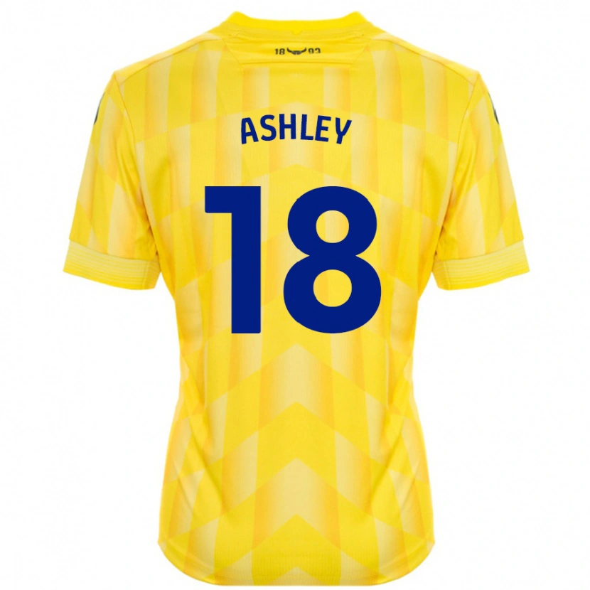 Danxen Mujer Camiseta Alex Ashley #18 Amarillo 1ª Equipación 2024/25 La Camisa México