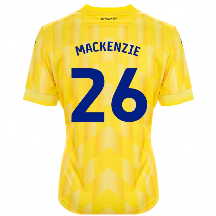Danxen Mujer Camiseta Hannah Mackenzie #26 Amarillo 1ª Equipación 2024/25 La Camisa México