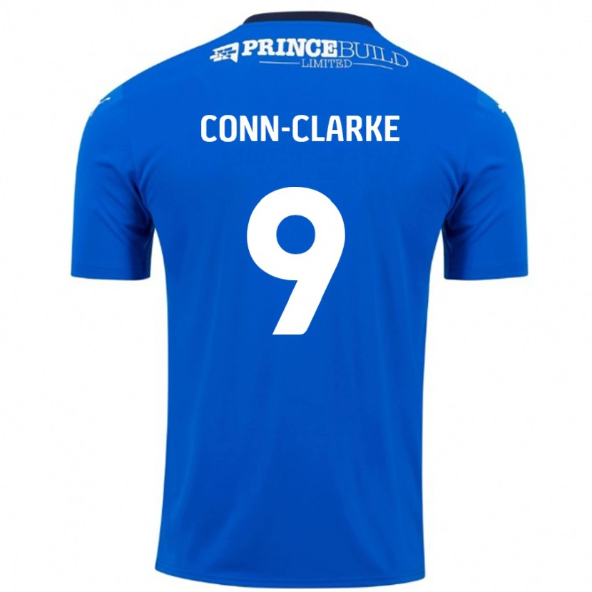 Danxen Mujer Camiseta Chris Conn-Clarke #9 Azul Blanco 1ª Equipación 2024/25 La Camisa México
