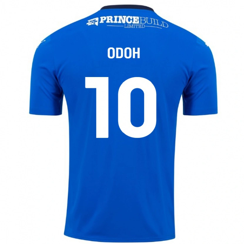 Danxen Mujer Camiseta Abraham Odoh #10 Azul Blanco 1ª Equipación 2024/25 La Camisa México