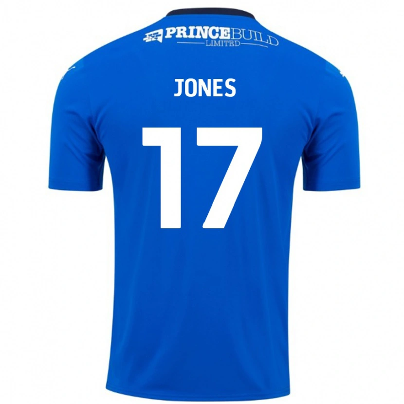 Danxen Mujer Camiseta Ricky-Jade Jones #17 Azul Blanco 1ª Equipación 2024/25 La Camisa México