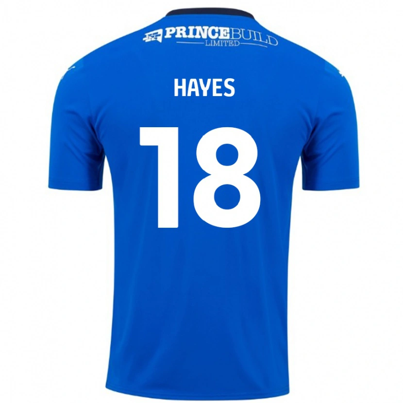 Danxen Mujer Camiseta Cian Hayes #18 Azul Blanco 1ª Equipación 2024/25 La Camisa México