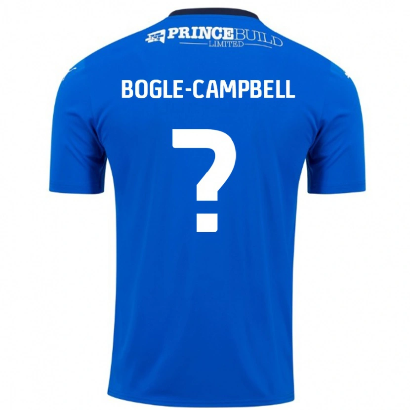 Danxen Mujer Camiseta Ma'kel Bogle-Campbell #0 Azul Blanco 1ª Equipación 2024/25 La Camisa México