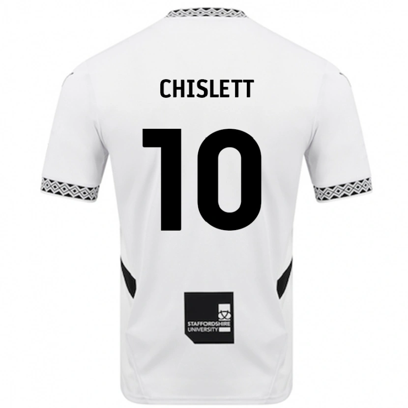 Danxen Mujer Camiseta Ethan Chislett #10 Blanco 1ª Equipación 2024/25 La Camisa México