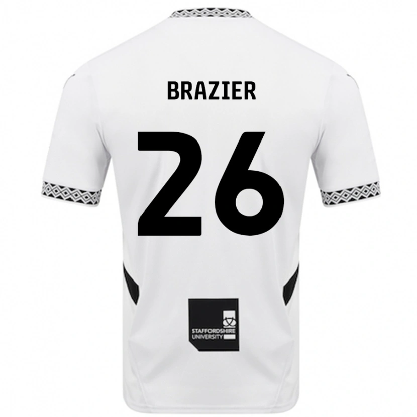 Danxen Mujer Camiseta Liam Brazier #26 Blanco 1ª Equipación 2024/25 La Camisa México