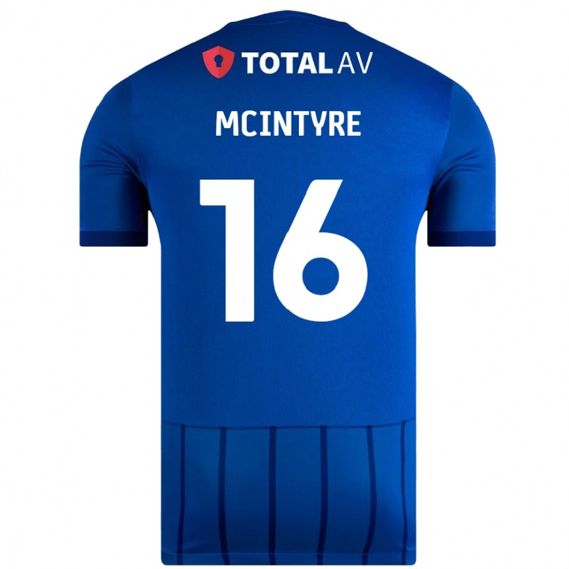 Danxen Mujer Camiseta Tom Mcintyre #16 Azul 1ª Equipación 2024/25 La Camisa México