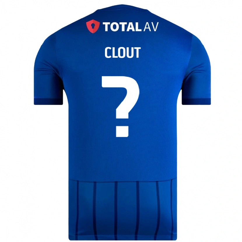Danxen Mujer Camiseta Harry Clout #0 Azul 1ª Equipación 2024/25 La Camisa México