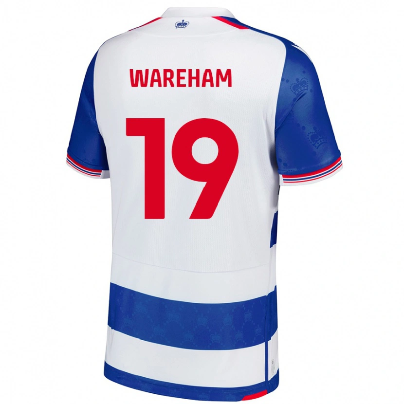 Danxen Mujer Camiseta Jayden Wareham #19 Azul Blanco 1ª Equipación 2024/25 La Camisa México