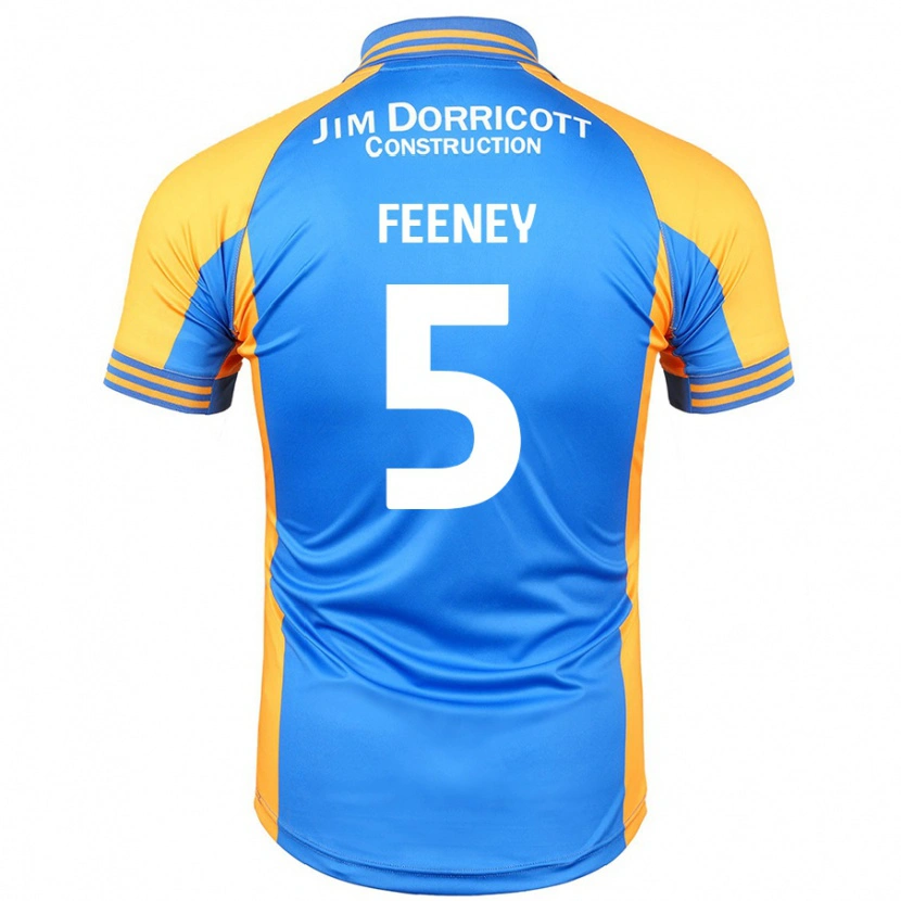 Danxen Mujer Camiseta Morgan Feeney #5 Azul Ámbar 1ª Equipación 2024/25 La Camisa México