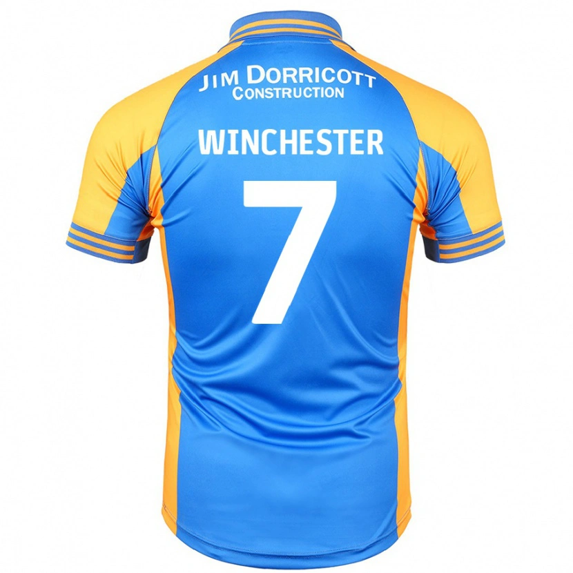 Danxen Mujer Camiseta Carl Winchester #7 Azul Ámbar 1ª Equipación 2024/25 La Camisa México