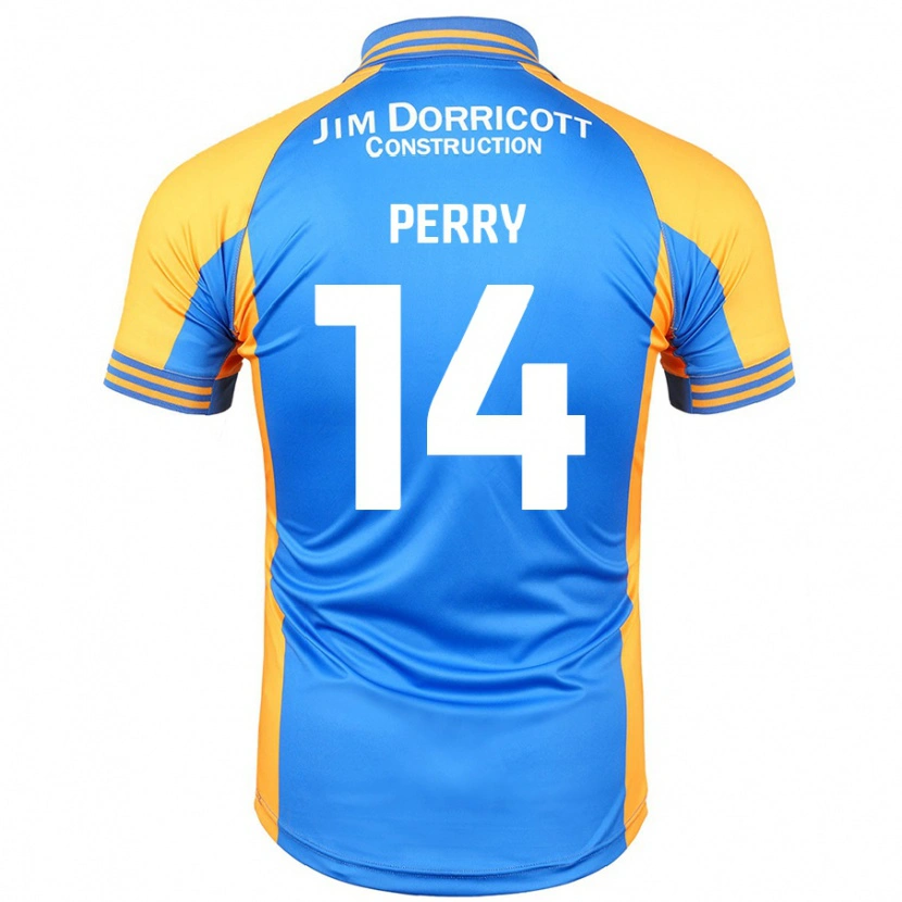 Danxen Mujer Camiseta Taylor Perry #14 Azul Ámbar 1ª Equipación 2024/25 La Camisa México