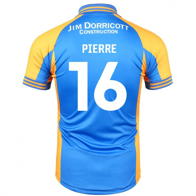 Danxen Mujer Camiseta Aaron Pierre #16 Azul Ámbar 1ª Equipación 2024/25 La Camisa México