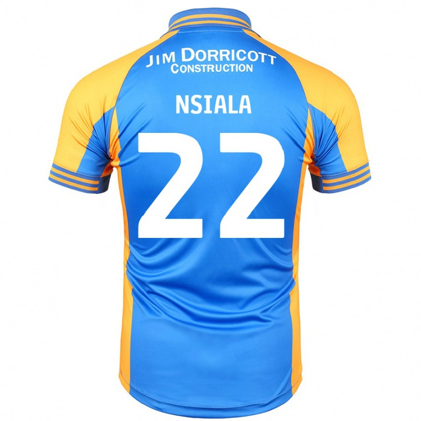 Danxen Mujer Camiseta Toto Nsiala #22 Azul Ámbar 1ª Equipación 2024/25 La Camisa México