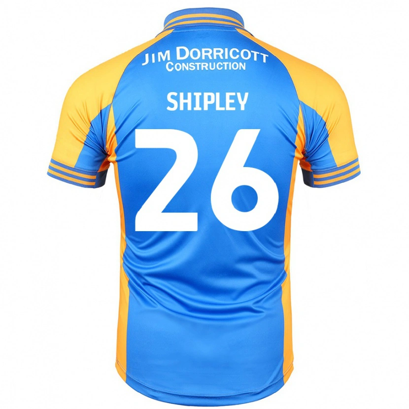 Danxen Mujer Camiseta Jordan Shipley #26 Azul Ámbar 1ª Equipación 2024/25 La Camisa México