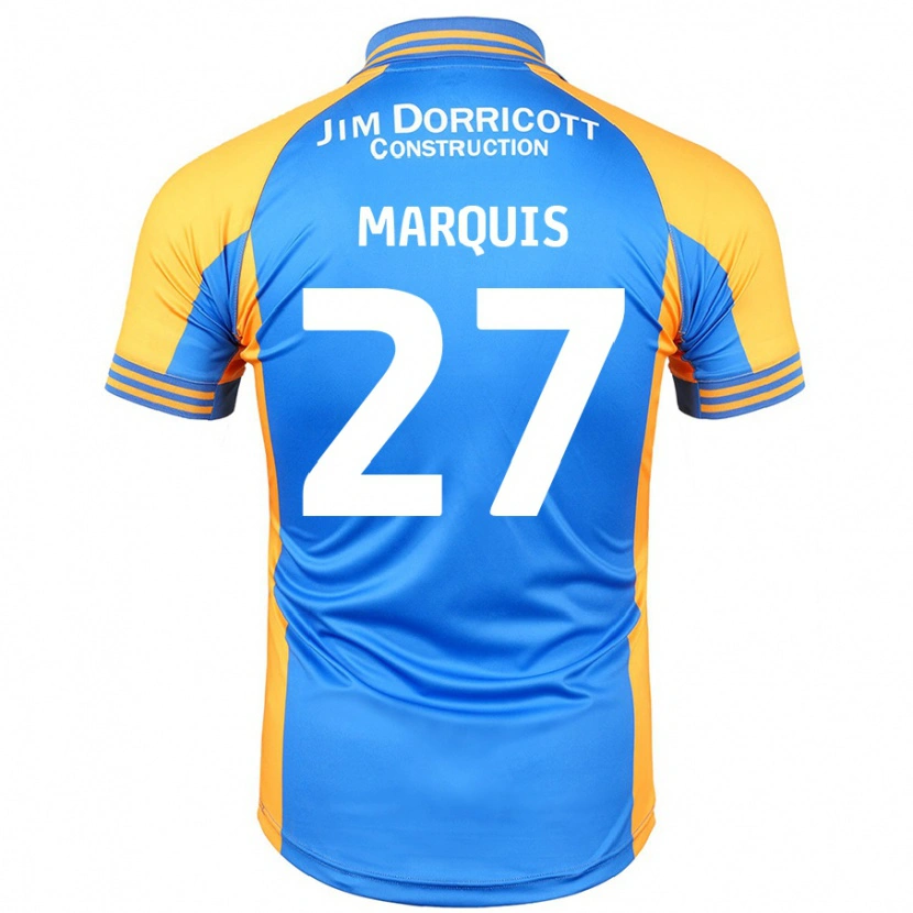 Danxen Mujer Camiseta John Marquis #27 Azul Ámbar 1ª Equipación 2024/25 La Camisa México