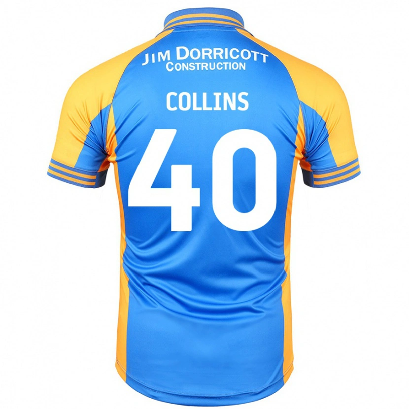 Danxen Mujer Camiseta Jude Collins #40 Azul Ámbar 1ª Equipación 2024/25 La Camisa México
