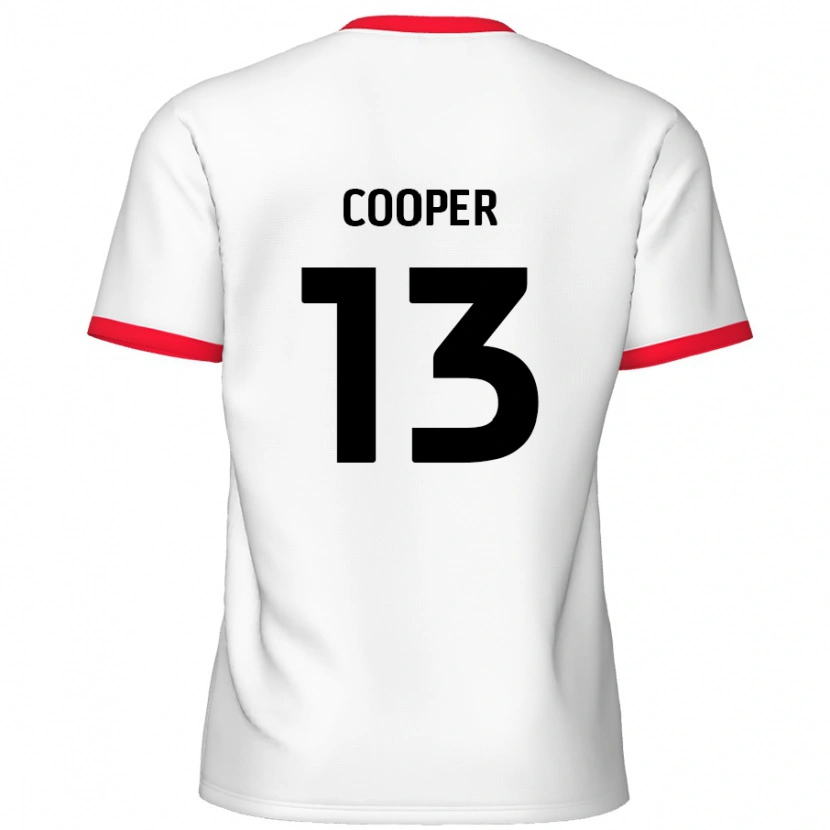 Danxen Mujer Camiseta Murphy Cooper #13 Blanco Rojo 1ª Equipación 2024/25 La Camisa México