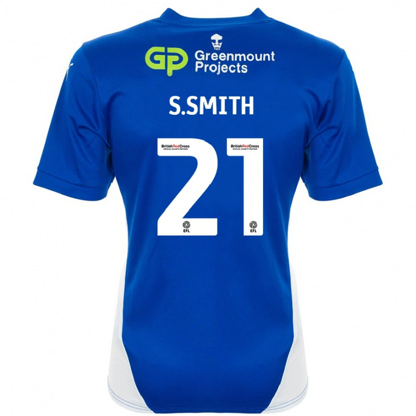 Danxen Mujer Camiseta Scott Smith #21 Azul Blanco 1ª Equipación 2024/25 La Camisa México