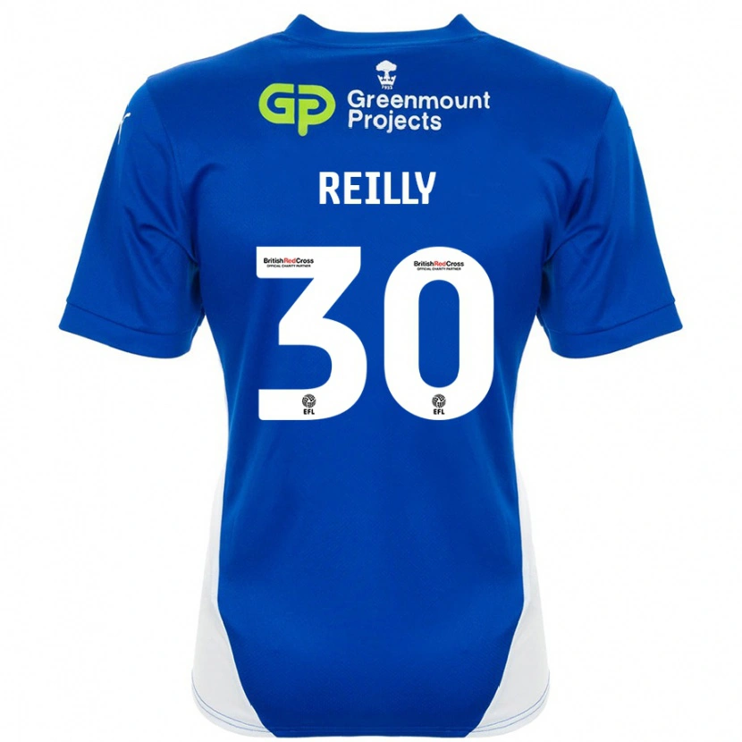 Danxen Mujer Camiseta Jack Reilly #30 Azul Blanco 1ª Equipación 2024/25 La Camisa México