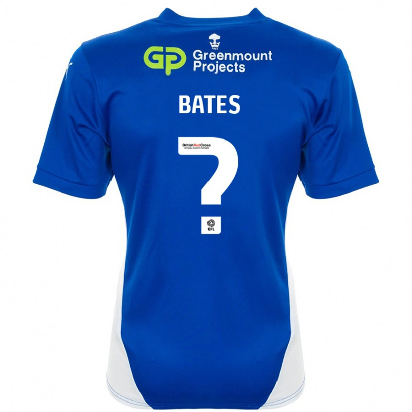 Danxen Mujer Camiseta Jack Bates #0 Azul Blanco 1ª Equipación 2024/25 La Camisa México