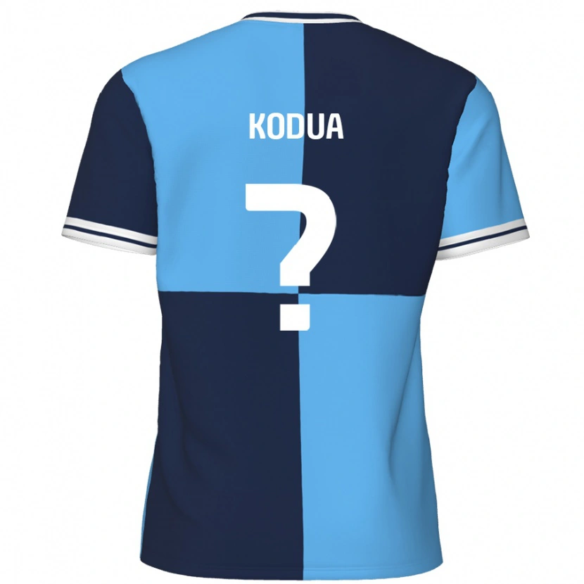 Danxen Mujer Camiseta Gideon Kodua #0 Azul Cielo Azul Oscuro 1ª Equipación 2024/25 La Camisa México