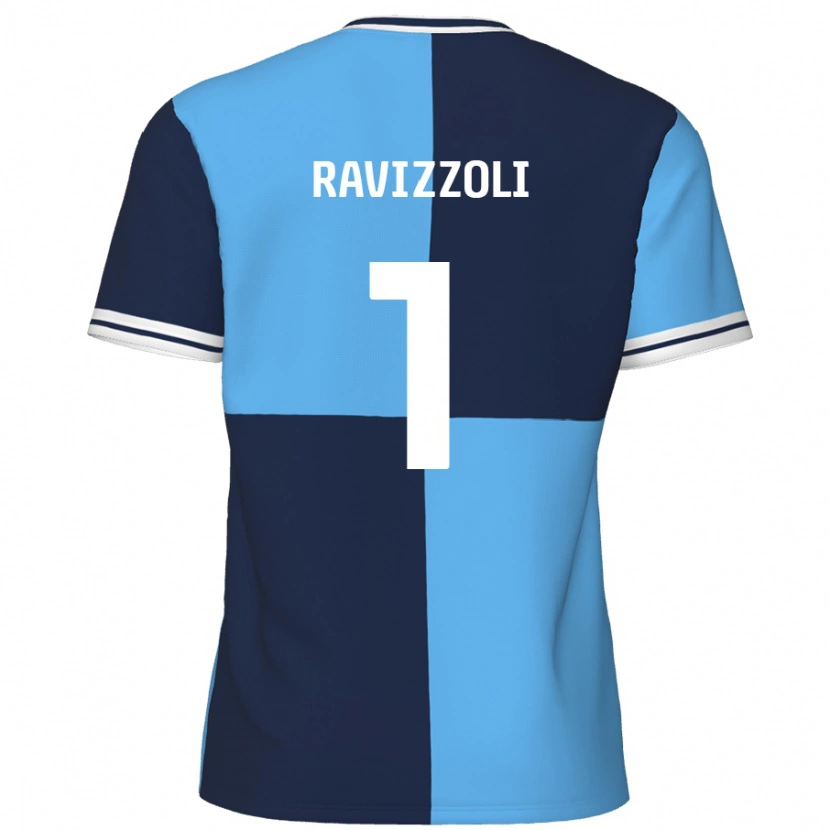 Danxen Mujer Camiseta Franco Ravizzoli #1 Azul Cielo Azul Oscuro 1ª Equipación 2024/25 La Camisa México