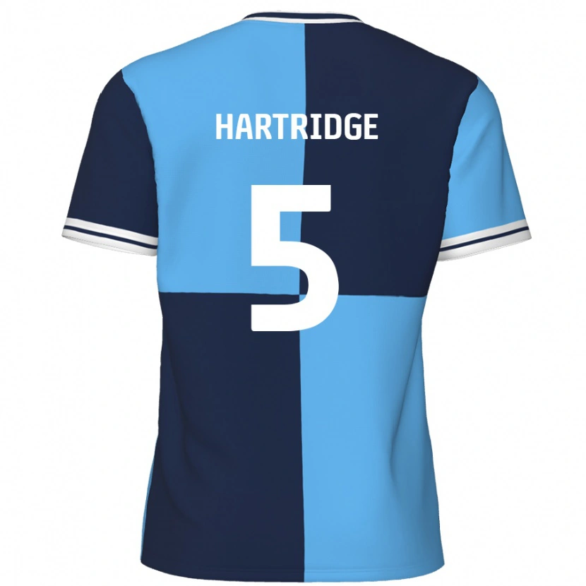 Danxen Mujer Camiseta Alex Hartridge #5 Azul Cielo Azul Oscuro 1ª Equipación 2024/25 La Camisa México