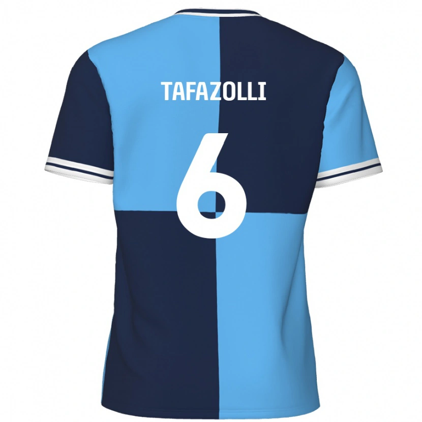 Danxen Mujer Camiseta Ryan Tafazolli #6 Azul Cielo Azul Oscuro 1ª Equipación 2024/25 La Camisa México
