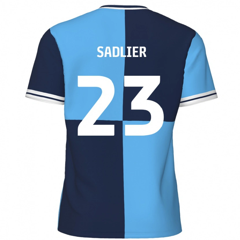 Danxen Mujer Camiseta Kieran Sadlier #23 Azul Cielo Azul Oscuro 1ª Equipación 2024/25 La Camisa México