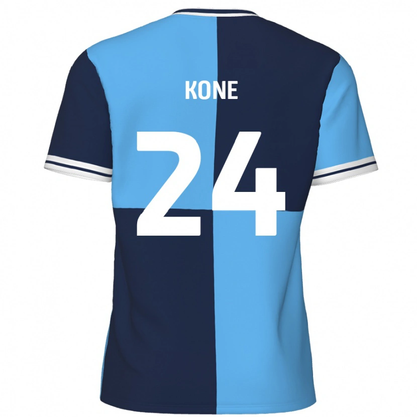 Danxen Mujer Camiseta Richard Kone #24 Azul Cielo Azul Oscuro 1ª Equipación 2024/25 La Camisa México