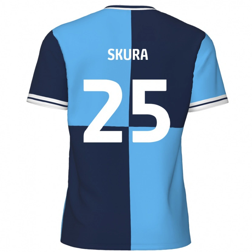 Danxen Mujer Camiseta Declan Skura #25 Azul Cielo Azul Oscuro 1ª Equipación 2024/25 La Camisa México