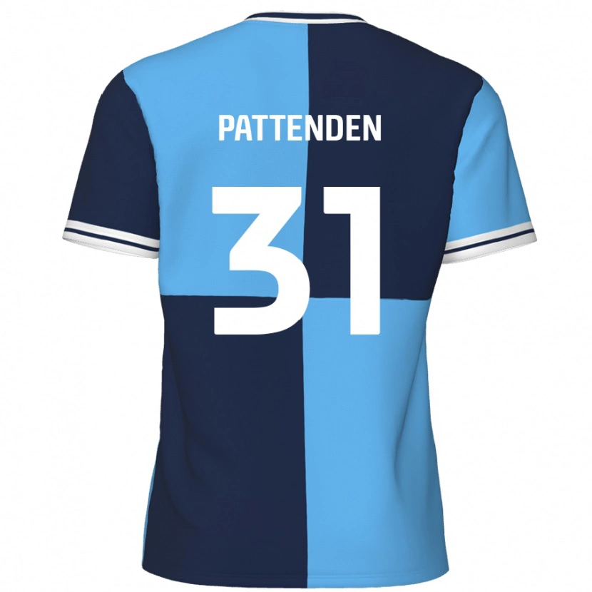 Danxen Mujer Camiseta Jasper Pattenden #31 Azul Cielo Azul Oscuro 1ª Equipación 2024/25 La Camisa México