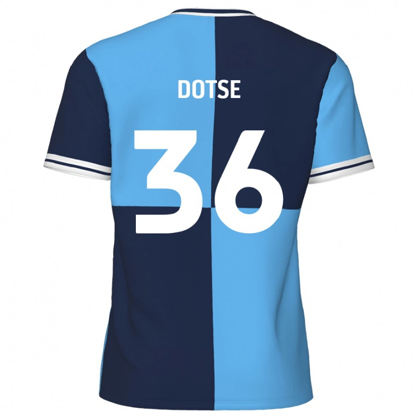 Danxen Mujer Camiseta Jahiem Dotse #36 Azul Cielo Azul Oscuro 1ª Equipación 2024/25 La Camisa México