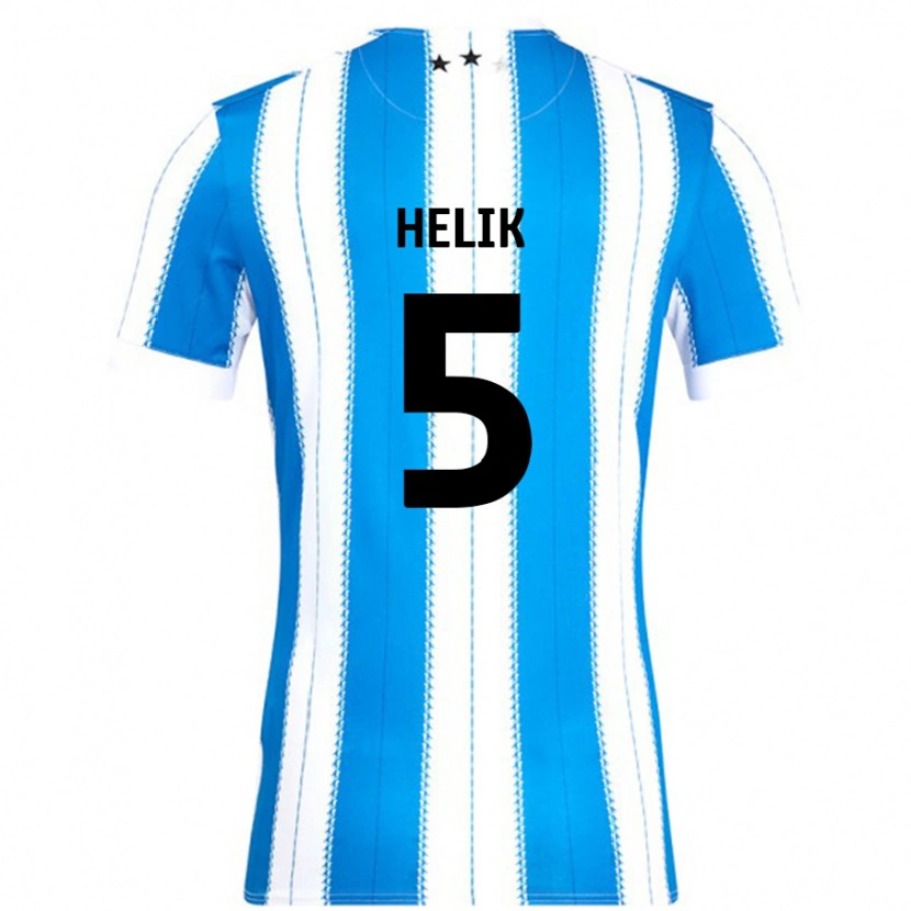 Danxen Mujer Camiseta Michal Helik #5 Azul Blanco 1ª Equipación 2024/25 La Camisa México