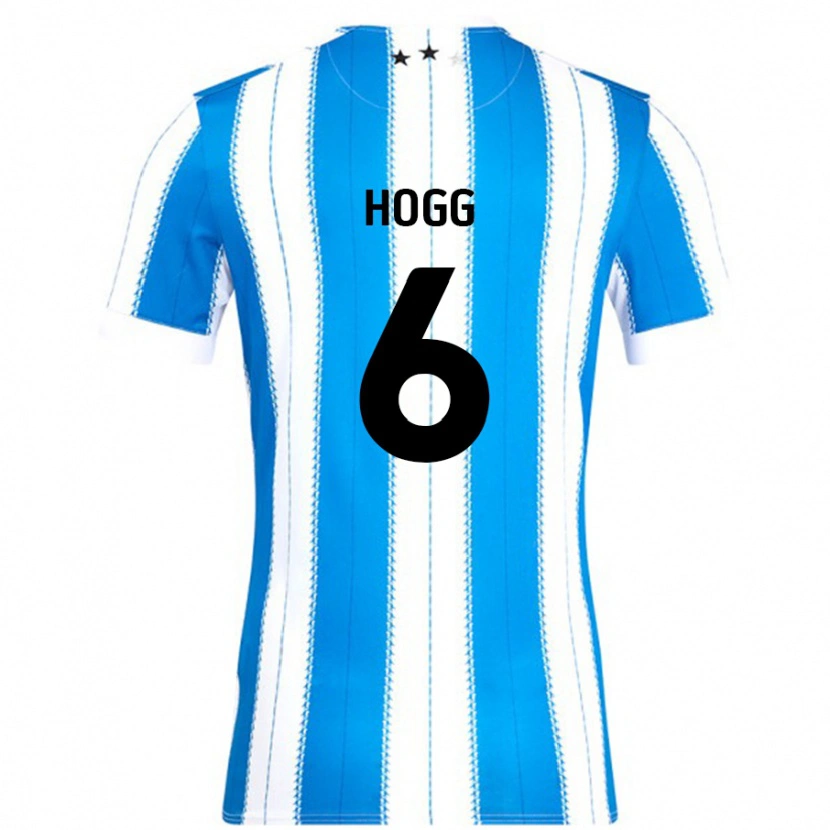 Danxen Mujer Camiseta Jonathan Hogg #6 Azul Blanco 1ª Equipación 2024/25 La Camisa México
