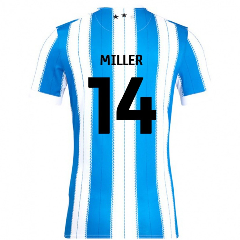 Danxen Mujer Camiseta Mickel Miller #14 Azul Blanco 1ª Equipación 2024/25 La Camisa México