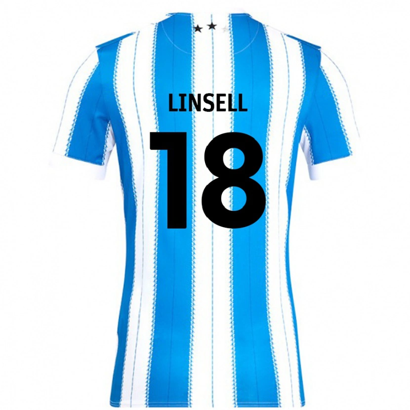 Danxen Mujer Camiseta Alice Linsell #18 Azul Blanco 1ª Equipación 2024/25 La Camisa México