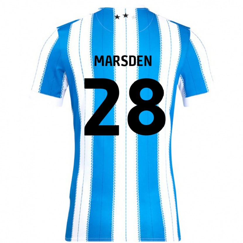 Danxen Mujer Camiseta Brooke Marsden #28 Azul Blanco 1ª Equipación 2024/25 La Camisa México
