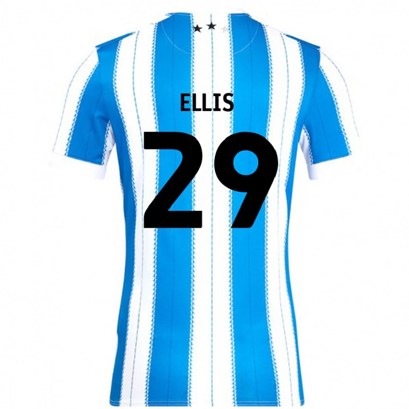 Danxen Mujer Camiseta Molly Ellis #29 Azul Blanco 1ª Equipación 2024/25 La Camisa México