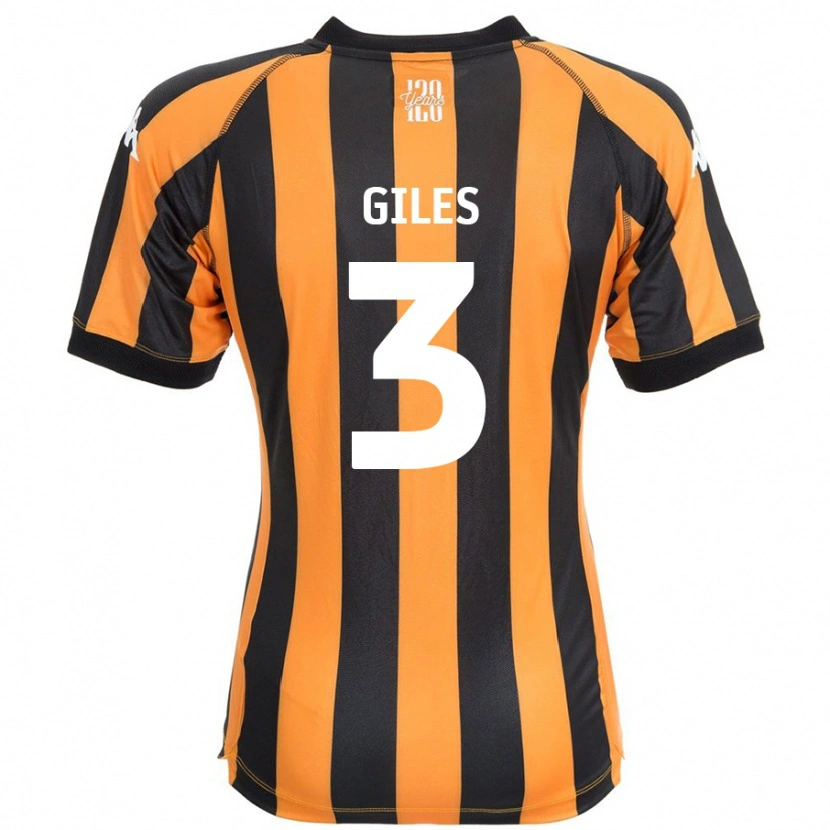 Danxen Mujer Camiseta Ryan Giles #3 Negro Ámbar 1ª Equipación 2024/25 La Camisa México