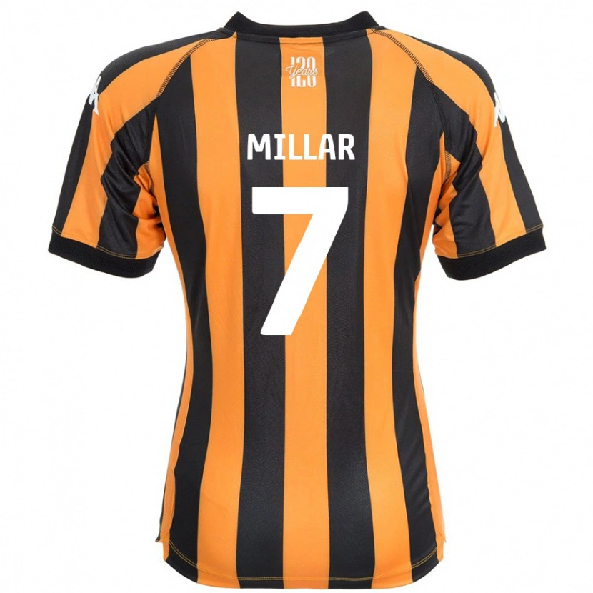 Danxen Mujer Camiseta Liam Millar #7 Negro Ámbar 1ª Equipación 2024/25 La Camisa México