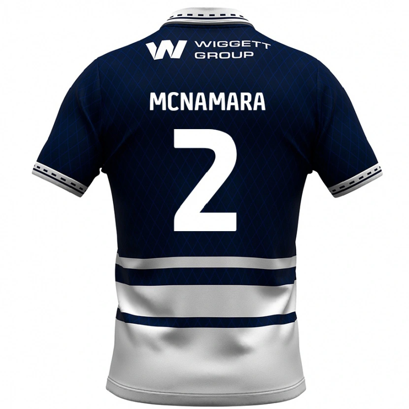 Danxen Mujer Camiseta Danny Mcnamara #2 Azul Marino Blanco 1ª Equipación 2024/25 La Camisa México