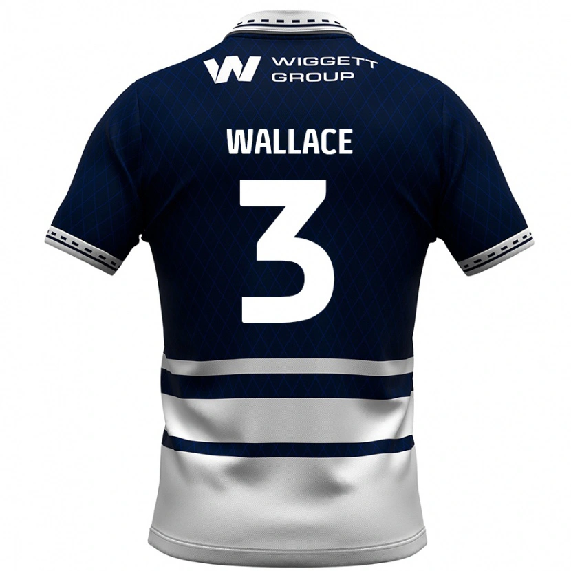 Danxen Mujer Camiseta Murray Wallace #3 Azul Marino Blanco 1ª Equipación 2024/25 La Camisa México