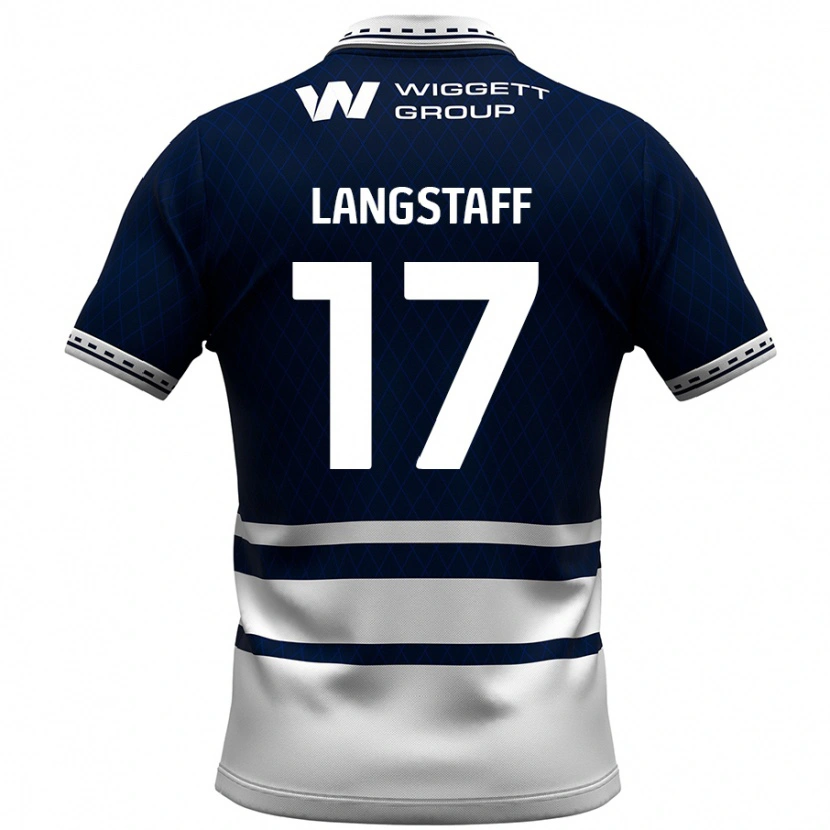 Danxen Mujer Camiseta Macaulay Langstaff #17 Azul Marino Blanco 1ª Equipación 2024/25 La Camisa México