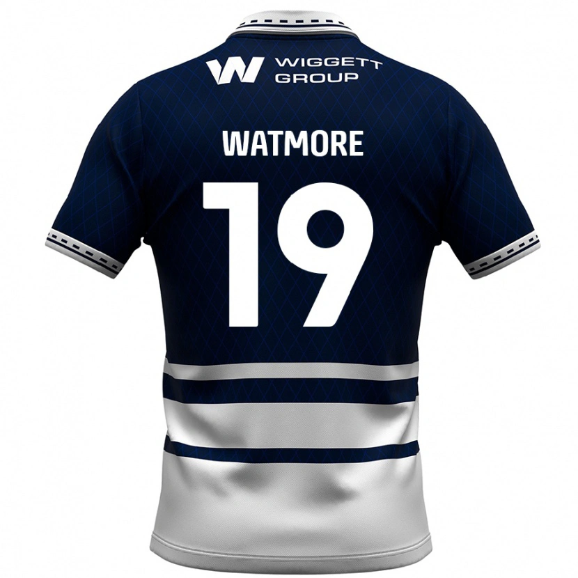 Danxen Mujer Camiseta Duncan Watmore #19 Azul Marino Blanco 1ª Equipación 2024/25 La Camisa México